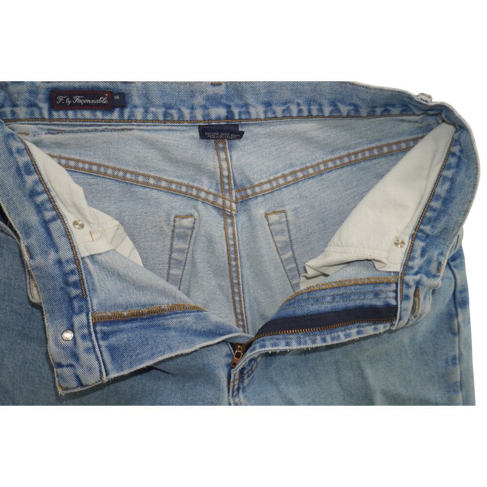 F. by Faconnable Vintage High-Waisted Light Wash Jeans – Women’s Size 14 - Picture 12 of 12
